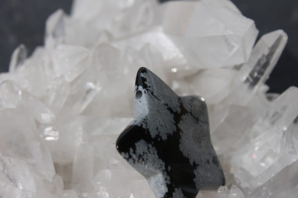 Schneeflockenobsidian Stern Anhänger – Bild 2