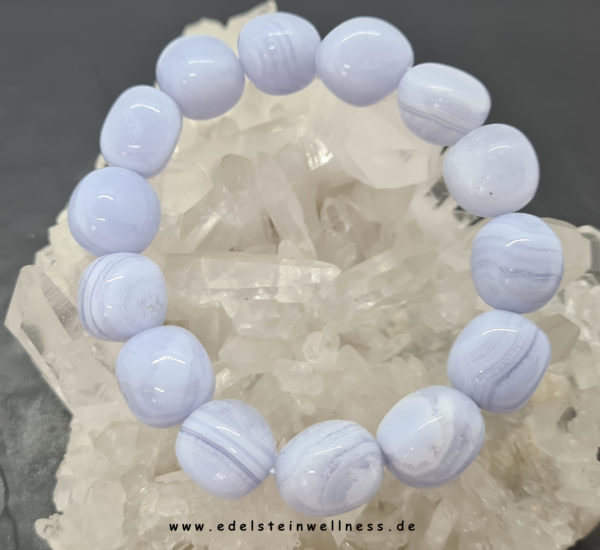 Chalcedon blue lace Armband