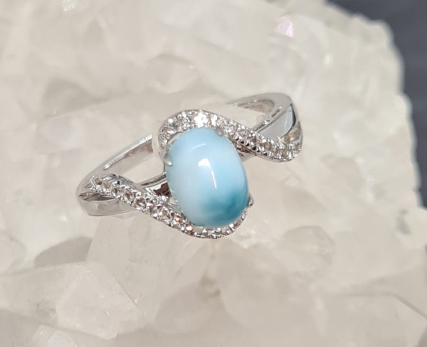 Larimar Topas Ring