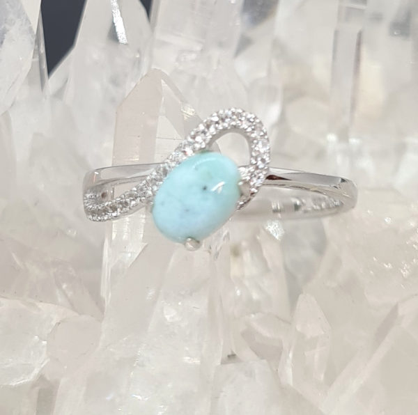 Larimar Topas Ring