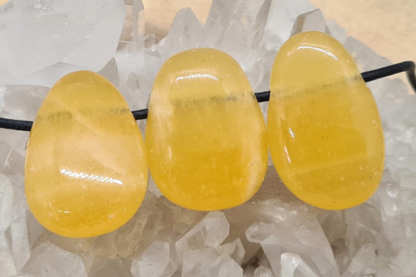 Orangencalcit Heilstein Anhänger