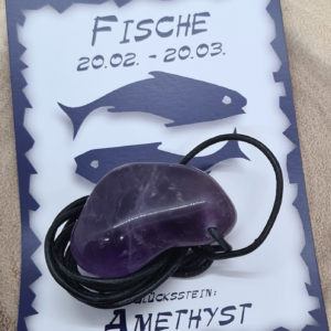 Glücksstein Fische Amethyst