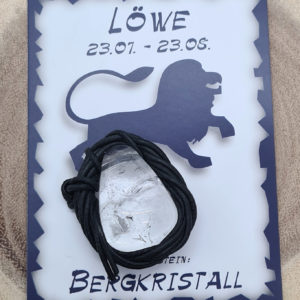 Löwe Heilstein Bergkristall