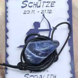 Glücksstein Schütze Sodalith