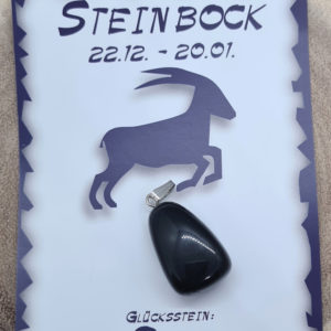 Glücksstein Steinbock Onyx