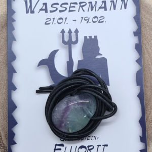 Glücksstein Wassermann Fluorit