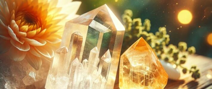 Die strahlende Verbindung: Bergkristall und Citrin in Harmonie