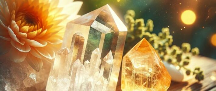 Die strahlende Verbindung: Bergkristall und Citrin in Harmonie Die strahlende Verbindung: Bergkristall und Citrin in Harmonie