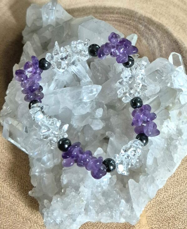 Amethyst Bergkristall Armband